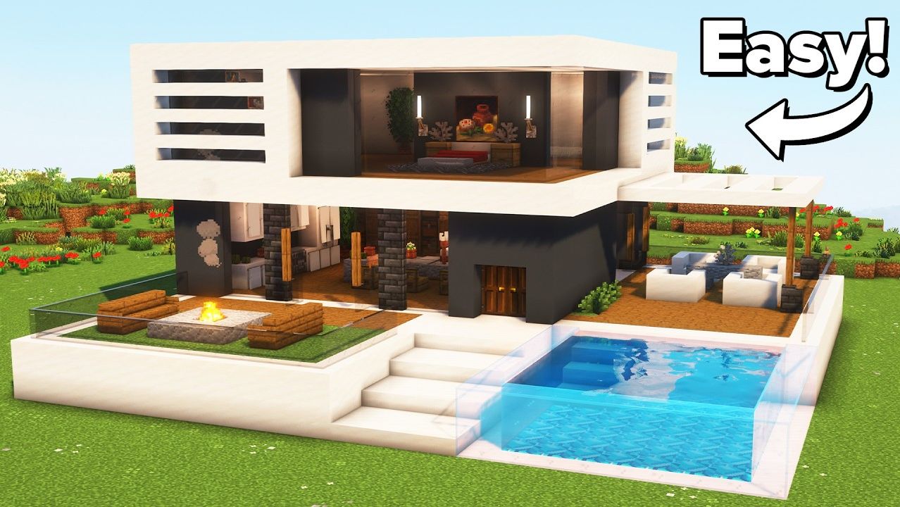 Minecraft как построить дом - убежище, что бы тебя никто не нашёл - руководство🏠