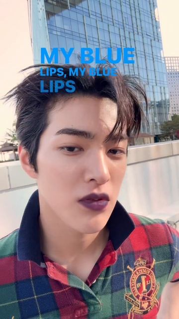 don’t worry, it won’t be blue on your lips 💙 GREENGREEN ('Blue Lips' Lip Balm ver.) pre-orders are