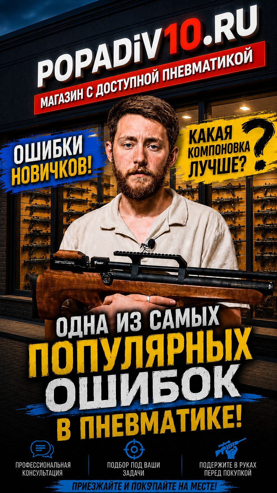 Не покупай пневматическую винтовку, пока не узнаешь это! Как понять? Подходит ли винтовка или нет?