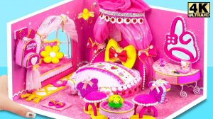 Как сделать комнату милой принцессы PINKY из картона 🎀 Выглядит как любовь 💝 Миниатюрный домик