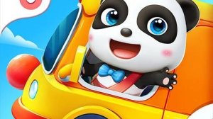 Школьный автобус малышки Панды , игры для детей.