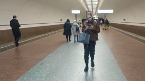 Станция метро Люблино интерьер, пассажиры, поезд Москва Фрагмент 46
