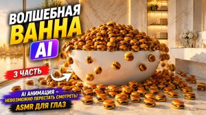 ✨ Волшебная ванна | Самая залипательная AI-анимация как Мультик, которую вы сегодня увидите 🤯