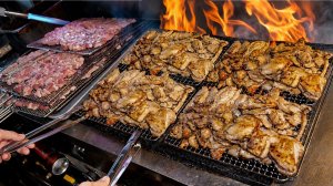 500 кг курицы продают ежедневно!! Легендарный корейский куриный буфет - Корейская уличная еда