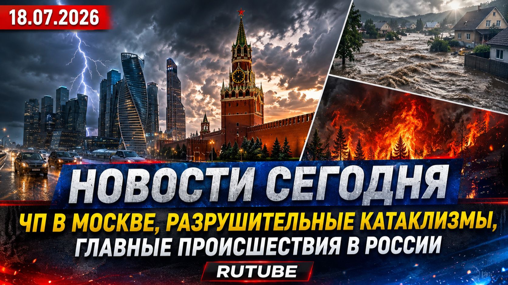 НОВОСТИ СЕГОДНЯ 18.07.2026 | ЧП в Москве, разрушительные катаклизмы, главные происшествия в России смотреть онлайн