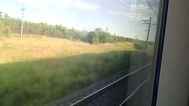 Отправление из Троицка и Казахстан вид из окна поезда (17 июля 2026) смотреть онлайн