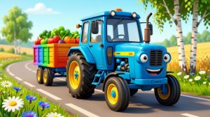 🚜НОВИНКА! МУЛЬТИК-ПЕСЕНКА „Синий трактор едет по полям“ — новое исполнение!» ИЗУЧАЕМ ЖИВОТНЫХ! 🐄