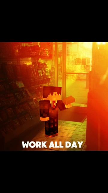 WORK ALL DAY #мем #рек #rek #minecraft смотреть онлайн
