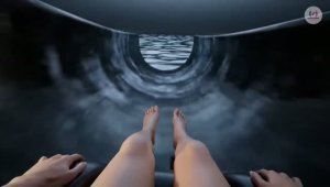 Увлекательная_ASMR-анимация_с_волшебной_водной_горкой__сюрреалистические_горки_из_разных_материалов
