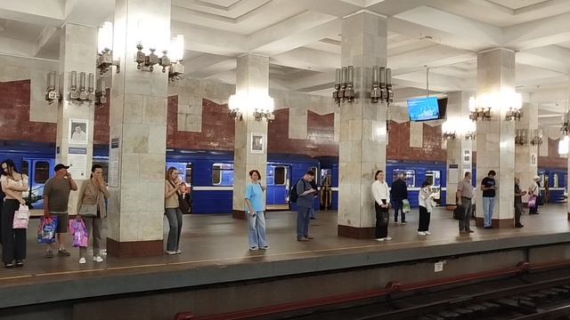 Электропоезд 81-717/714 "Номерной" станция Московская (Нижегородский метрополитен) 8.07.2026 смотреть онлайн
