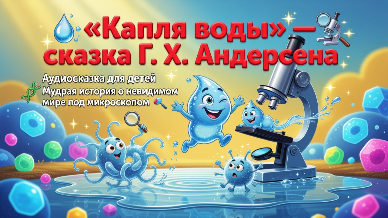  Капля воды  сказка Г. Х. Андерсена Аудиосказка для детей Мудрая история о невидимом мире