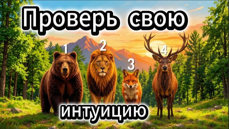 Выбери животное и проверь свою интуицию