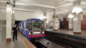 Электропоезд 81-717/714 «Номерной» станция Московская (Нижегородский метрополитен) 8.07.2026