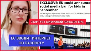 Екатерина Коваленко. ‼️ЕС НАЧИНАЕТ ВВОДИТЬ ИНТЕРНЕТ ПО ПАСПОРТУ.  ВХОД В СОЦСЕТИ ЧЕРЕЗ ИДЕНТИФИ