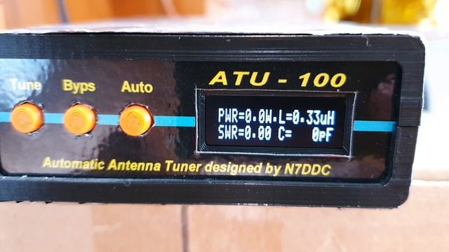 Демонстрация работы тюнера ATU-100 конструкция N7DDC