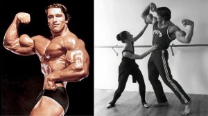 Арнольд Шварценеггер в 70-х. Фотоколлаж