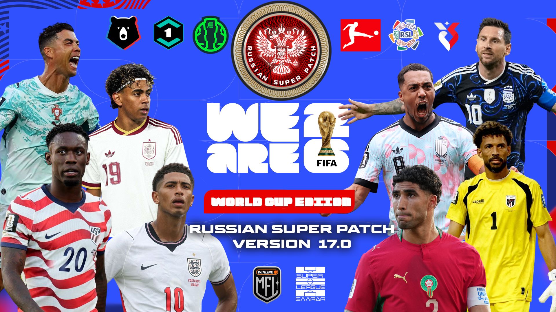 PES 2021 RSP v 17.0 (DLC 7.0) РПЛ-1ЛИГА/БВЛ/MFL/ (ЛЕТО 2026 ) - WORLD CUP 2026 смотреть онлайн
