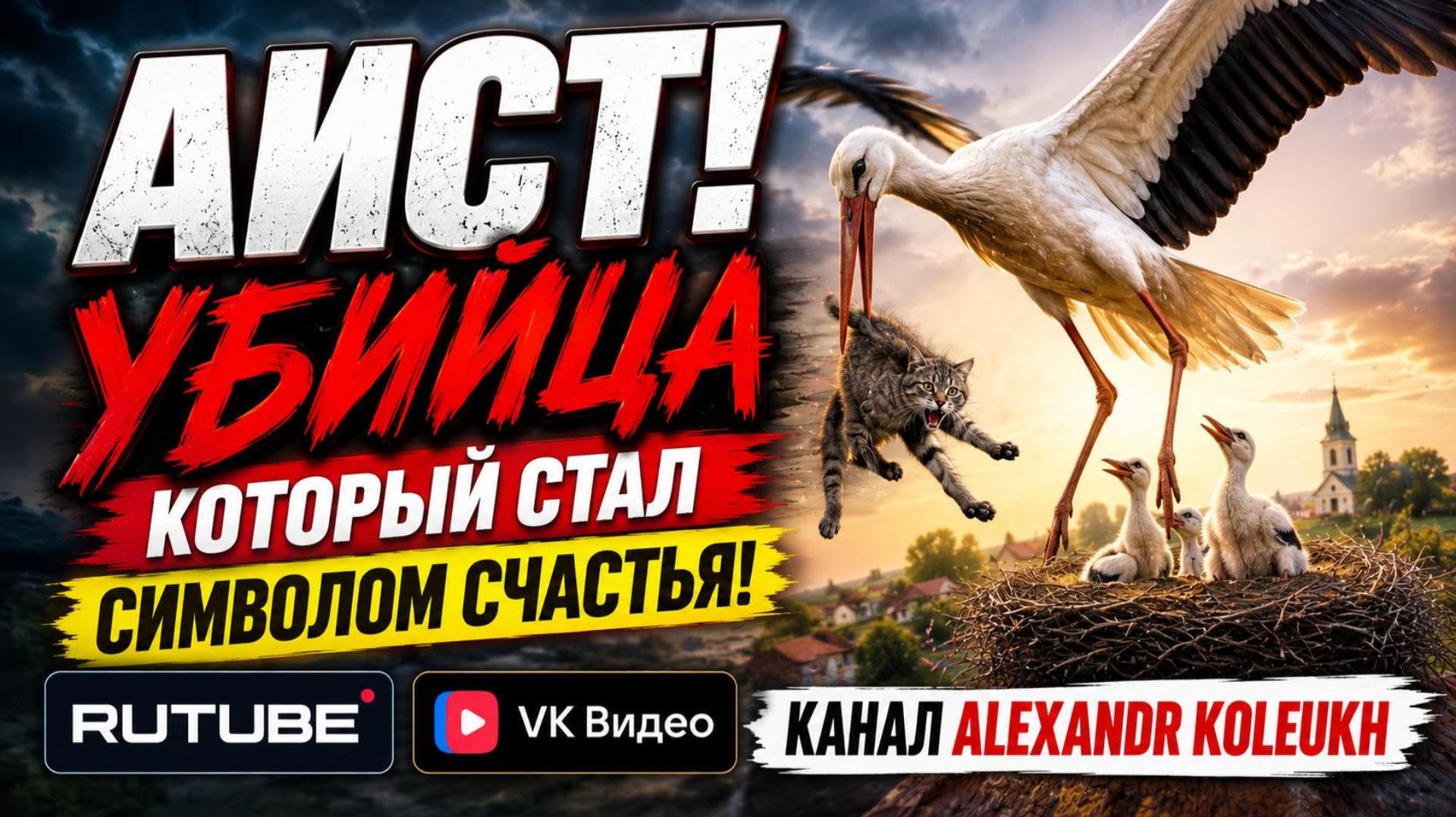 АИСТ! Убийца которого мы назвали символом счастья!