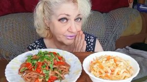 Мукбанг ГУТАЛИН Выручит Ваше Лицо В Любой СИТУАЦИИ! Соба с Мясом и ОВОЩАМИ!