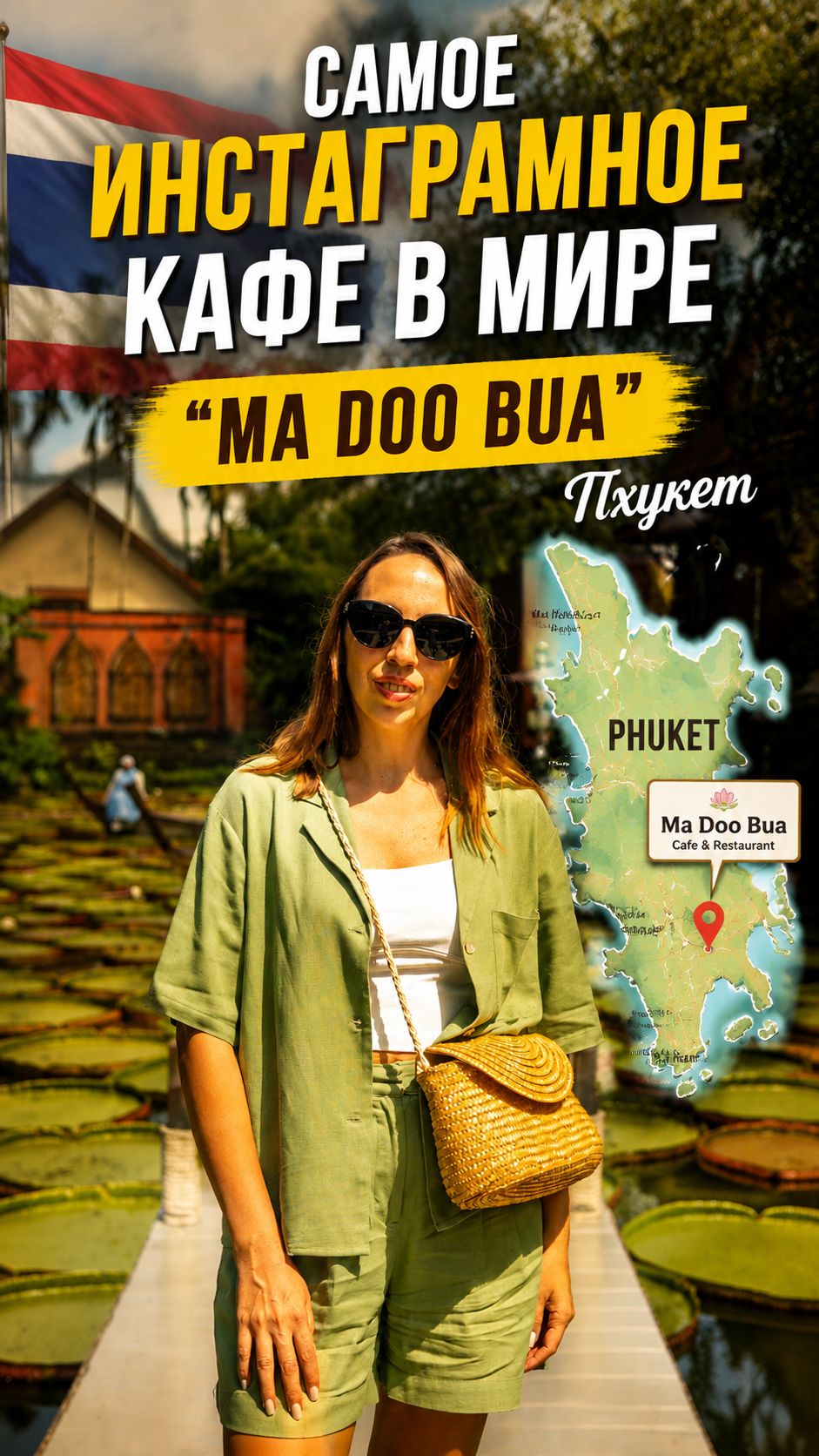 Инстаграм-кафе Ma Doo Bua (Кафе с лотосами) на Пхукете Таиланд