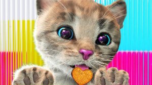 Анимированный маленький котено