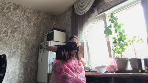 Поехали с Таней за талонами на прописку /Крашу Тани волосы14.07.26
