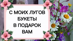 Букеты в подарок,вам, с моих лугов С добрым утром