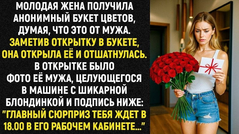Истории из жизни/Жена получила анонимный букет цветов, думая, что от мужа/Аудиорассказы жизненные смотреть онлайн