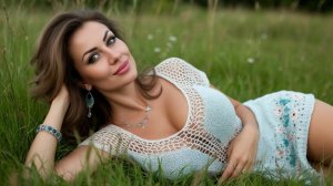 Зрелая девушка из деревни всему тебя научит