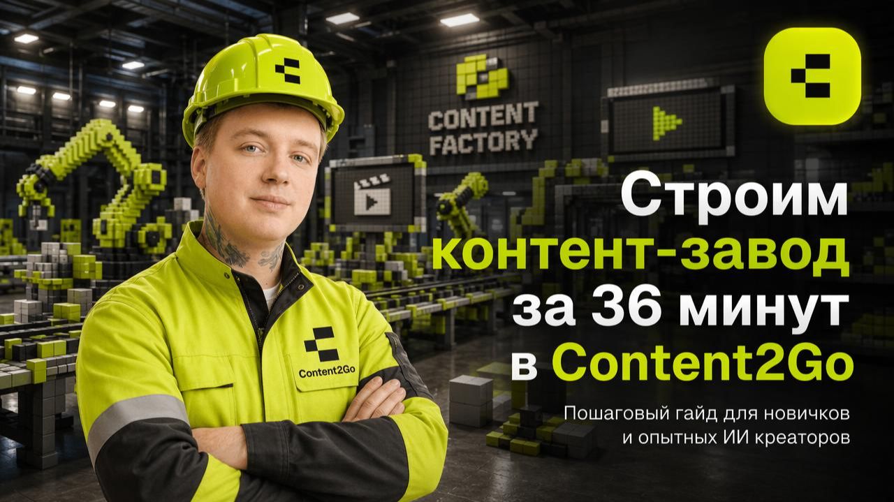 Пошаговая инструкция по созданию ИИ контент-завода в конструкторе Contet2Go смотреть онлайн