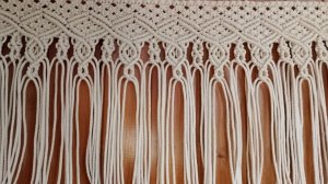 Бесплатный мастер-класс: штора макраме, нашивка на штору в технике макраме