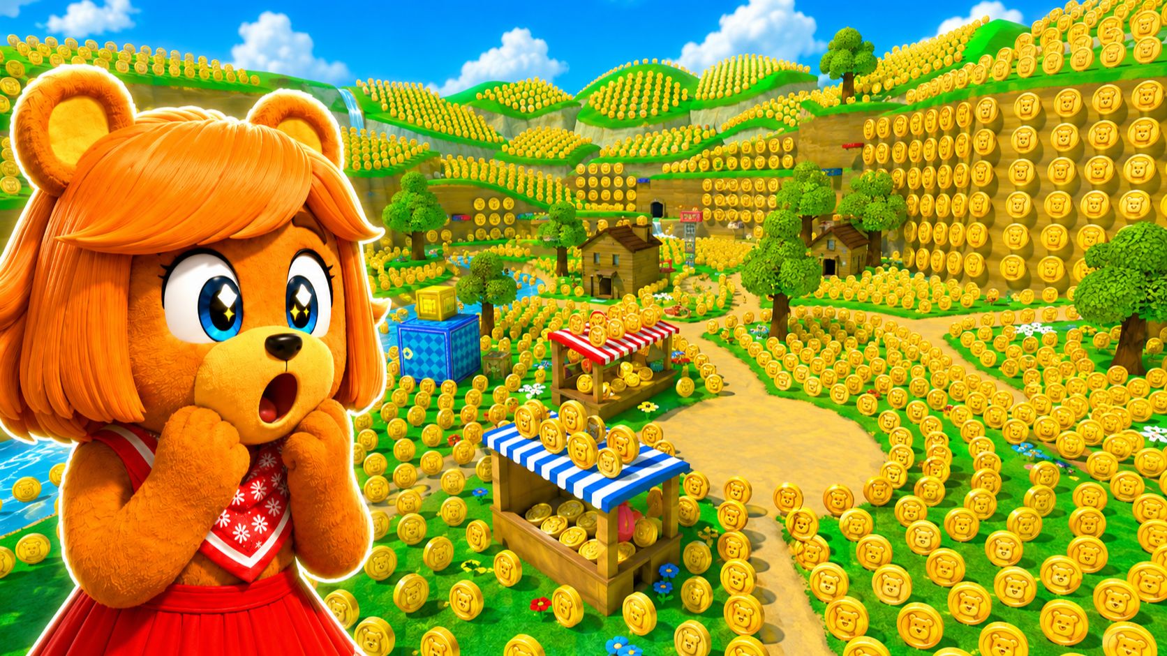 😳Я НАШЛА МОНЕТНЫЙ ГОРОД В СУПЕР МИШКА SUPER BEAR ADVENTURE ИГРА МОД смотреть онлайн