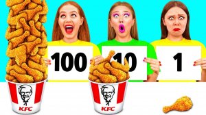 100 Слоев Еды Челлендж # Смешные Челленджи с Едой
