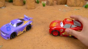 Обзор распаковки Disney Pixar Cars _ Молния Маккуин, Мисс Фриттер, Мак