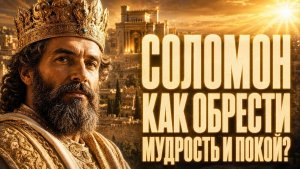 СОЛОМОН: Как обрести ИСТИННУЮ МУДРОСТЬ и покой? 5 ПРАВИЛ вместо АНТИДЕПРЕССАНТОВ! ❤️