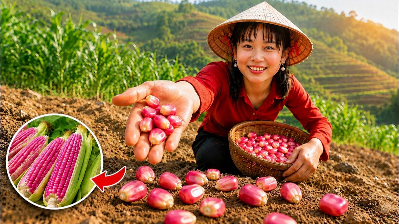 Посадка новой кукурузы и сбор свежей тыквы на продажу.