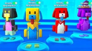 Радужные щенки, играющие в гоночную игру, и прятки в  Super Bear Adventure