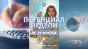 Потенциал недели 20 - 26 июля 2026