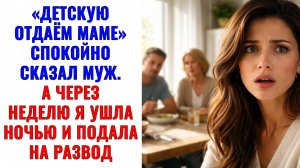 Истории из жизни | «Детскую отдаём маме» — спокойно сказал муж | Аудио рассказы | Жизненные истории