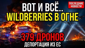 Вот и всё.. Wildberries в огне, 379 дронов, депортация из ЕС. последние новости