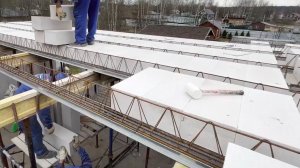 СБОРНО - МОНОЛИТНОЕ ПЕРЕКРЫТИЕ С ПРОЛЕТОМ 8,5 МЕТРА