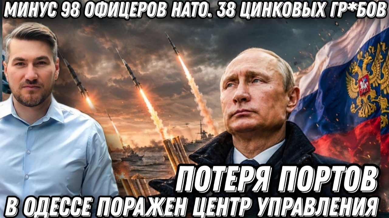 Минус 98 офицеров НАТО. 36 цинковых гр*бов. В Одессе поражён центр управления. Потеря портов смотреть онлайн