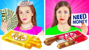 Богатая девушка против бедной # Экстремальный челлендж с едой от Multi Do