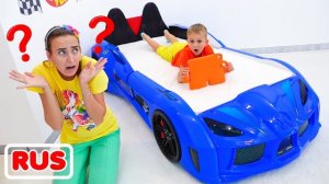 Влад просит маму купить ему новую мебель для детской комнаты и игрушки. Мама берет волшебный планшет