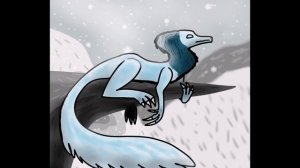 Нарисовала снежного существа в ibis paint(снежногрив)