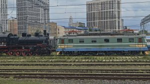 Ретро-техника на Подмосковной | ТЭЦ, ЧС2, ЭР200, Сокол и паровозы