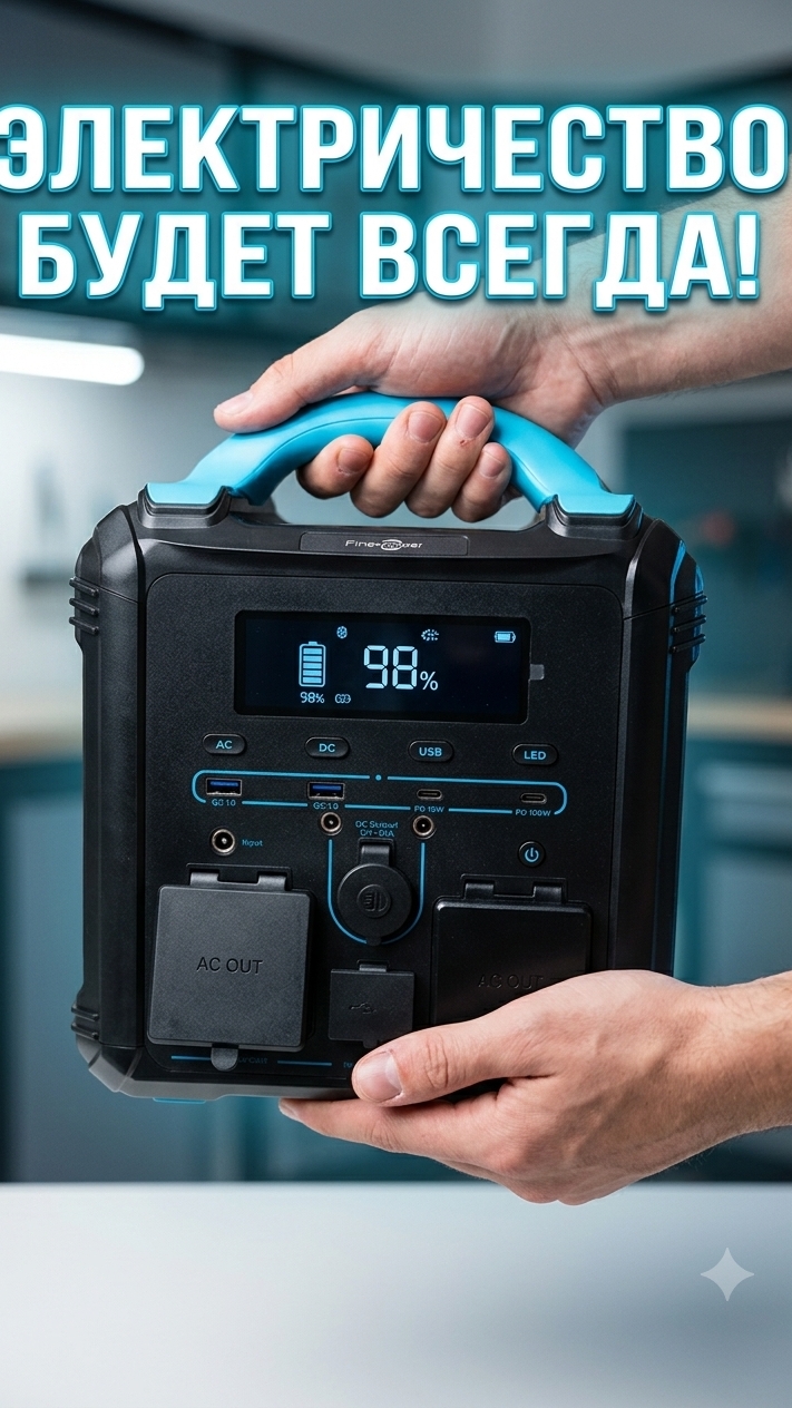 ПОРТАТИВНАЯ ЗАРЯДНАЯ СТАНЦИЯ FinePower Zeus 500