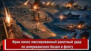 Иран нанес массированный ракетный удар по американским базам и флоту