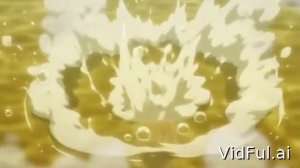 Девушка в красном купальнике: прыжок со скалы в кипящий жёлтый водоём