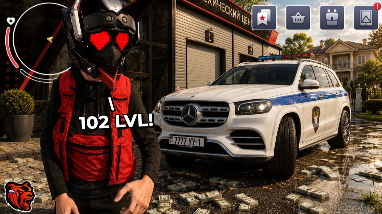 У НЕГО на 102 LVL - 10.000.000.000Р в БЛЕК РАША! БЕЗ ДОНАТА и БИЗНЕСОВ // BLACK RUSSIA смотреть онлайн